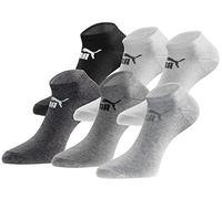 PUMA Sneakersocken 18 Paar Pack Damen Herren Black white grey mix 39-42