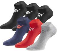 PUMA Sneakersocken 18 Paar Pack Statement Edition - Damen und Herren - Black-Blue-Red-Grey - Gr. 47-49