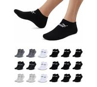 PUMA Sneakersocken 18 Paar Pack Statement Edition - Damen und Herren - Black-White-Anthracite Season - Gr. 39-42