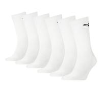 Socken PUMA "PUMA UNISEX CREW SOCK 6P ECOM", Damen, Gr. 43-46, weiß, Baumwollmischung, Socken Socken, Cat-Logo, Frottee-Sohle, Ripp-Bündchen (31251020-43) weiß