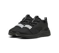 PUMA Soft Wired 2 PS Sneaker, Black White, 32.5 EU