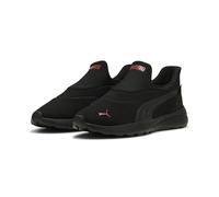 Walkingschuh PUMA "SOFTRIDE COSMIC SLIPTECH", Damen, Gr. 47, schwarz (puma schwarz, puma schwarz, puma rot), Textil, unifarben, Schuhe Walkingschuh, Slip-on Sneaker (15194752-47) puma schwarz, puma sc