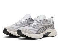 Sneaker PUMA "SOFTRIDE ESCALATE", Herren, Gr. 42,5, feather gray, gray echo, puma aged silber, warm weiß, Textil, Schuhe Sneaker, atmungsaktives Textil-Obermaterial, SOFTFOAM+ Dämpfungstechnologie (47