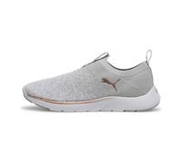 Laufschuh PUMA "Softride Premier Slip-On Strick-Laufschuhe Damen" Gr. 40, rosegold (ash gray white rose gold metallic) Schuhe Damen (26731005-40)