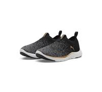 Puma Softride Remi Slip-on Knit Wn's puma black-puma gold-cool dark gray (01) 5