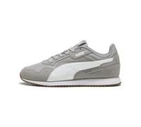 Sneaker PUMA "Softride St Miler Sneakers Erwachsene", Gr. 40.5, gray echo weiß gum beige, Obermaterial: Kuhleder, Textil, Synthetik; Futter: Textil; Innensohle: Textil; Laufsohle: Gummi, Synthetik, Sc
