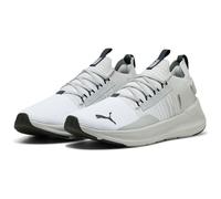 PUMA Unisex SOFTRIDE Symmetry FUZION Straßen-Laufschuh, White-COOL Light Gray Navy, 37.5 EU