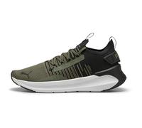 Laufschuh PUMA "SOFTRIDE Symmetry Fuzion Laufschuhe Herren", Herren, Gr. 46, loden grün schwarz feather gray, Obermaterial: Textil, Synthetik; Futter: Textil; Innensohle: Textil; Laufsohle: Gummi, Syn