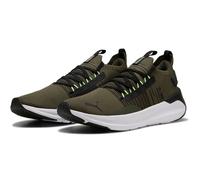 PUMA Unisex Softride Symmetry Fuzion Ls Road Running Shoe, Dark Olive PUMA Schwarz Fizzy Light, 42.5 EU