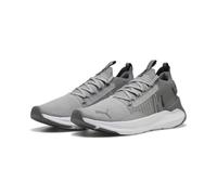 Laufschuh PUMA "SOFTRIDE SYMMETRY FUZION LS", Damen, Gr. 40, gray echo, slate sky, puma schwarz, Textil, Schuhe Laufschuh, für sportliche Aktivitäten und Lauftraining, mit SOFTFOAM+ Innensohle (751140