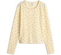 PUMA Speed Program Europe Baby Tee Langarmshirt Damen 33 - creamy vanilla XXL