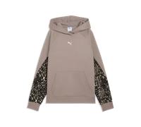 Kapuzensweatshirt PUMA "SPORT ANIMAL STANDARD HOODIE FL", Damen, Gr. L, mouse gray, Fleece, Obermaterial: 68% Baumwolle, 32% Polyester, unifarben, normal, angesetztes Bündchen, Sweatshirts, mit Kapuze