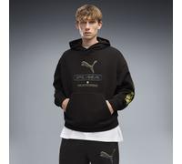 Hoodie PUMA "PUMA Sport Boxy Graphic Fleece Hoodie Herren", Herren, Gr. XS, schwarz, Obermaterial: 34% Polyester, 66% Baumwolle. Seitentasche - Oben: 100% Baumwolle, relaxed fit, Sweatshirts Hoodie (6