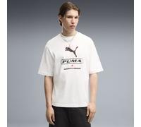 PUMA Sport Boxy Street Graphic T-Shirt Herren, Kleidung, Weiß, XS