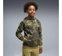 Hoodie PUMA "PUMA Sport Camo Fleece-Hoodie Jungen", Kinder, Gr. 128, grün (chai latte braun), Obermaterial: 66% Baumwolle, 34% Polyester. Kapuzenfutter: 100% Baumwolle. Rippe: 3% Elasthan, 97% Baumwol
