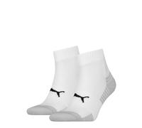 PUMA Sport gepolsterte Quarter-Socken 2er-Pack Für Damen | Mit Aucun | Weiß | Größe: 43-46