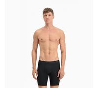 PUMA Sport lange Mikrofaser-Herren-Boxershorts 2er-Pack | Mit Aucun | Schwarz | Größe: S black 935522_01_S