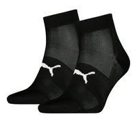 Puma 2P Sport Light Quarter Socks Schwarz Gr 35/38