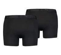 Boxershorts PUMA "PUMA MEN SPORT MICROFIBER BOXERS 2P", Herren, Gr. L, schwarz, Obermaterial: 88% Polyester, 12% Elasthan, bedruckt, unifarben, normal, Unterhosen, mit Logo-Bund (21583802-L) schwarz