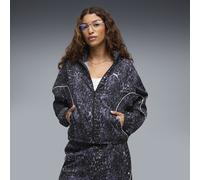 PUMA Sport Relaxed Animal Printed Full-Zip Jacke Damen, Kleidung, Grau, L