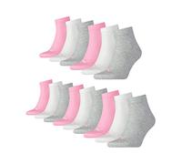 PUMA Plain 3P Quarter Socke, Rosa (Prism Pink), 35-38