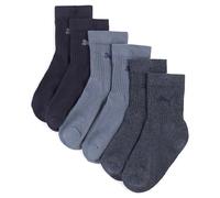 PUMA Kinder Socken, Vorteilspack - Sport Junior, Frottee-Sohle, Rippbündchen, Logo Denim 31-34 3er Pack (1x3P)