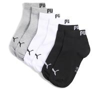 Puma Kinder Socken Kids Plain Quarter 3P 701233224-803 35-38 Grey/White/Black
