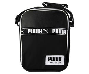 Puma Sportwear Campus Unisex-Schultertasche, verstellbar, Schwarz Einheitsgröße