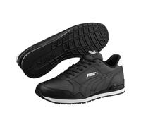PUMA Unisex ST Runner v2 Full L Low-Top Trainer, Puma Black-Puma Black-Puma White, 44.5 EU