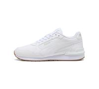 PUMA Unisex ST Runner V4 L Sneaker, White-Glacial Gray-Gum, 42 EU