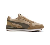 Sneaker PUMA "ST RUNNER V4 SD", Damen, Gr. 42,5, birch, matte bronze, soft taupe, puma weiß, gum, Leder, Schuhe Sneaker, mit Retro-Style, aus Leder, mit SOFTFOAM+ Einlegesohle (85499427-42,5) birch, m