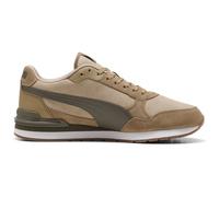 Puma ST Runner v4 Suede Sneaker beige/olivgrün/braun - 45