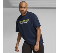 PUMA Step Up Your Game Basketball-T-Shirt Herren, Kleidung, Blau, L Blue