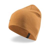 Puma Strickmütze (Beanie) Classic Cuffless mit Schriftzug - gelb - 1 Stück