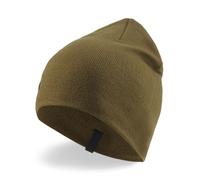 Puma Strickmütze (Beanie) Classic Cuffless mit Schriftzug - olivegrün - 1 Stück