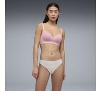 String PUMA "PUMA WOMEN MAINLINE STRING", Damen, Gr. M, beige (melange combo), Single Jersey, Obermaterial: 56% Baumwolle, 38% Modal, 6% Elasthan, körpernah, Unterhosen String, unifarben oder meliert
