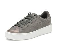 PUMA Suede Platform LunaLux WN's, Damen Sneaker, Braun (Smoked Pearl), 36 EU (3.5 UK)