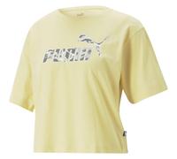 Puma SUMMER SPLASH GRAPHIC TEE Damenshirt, gelb, größe L
