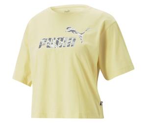 Puma SUMMER SPLASH GRAPHIC TEE Damenshirt, gelb, größe XL