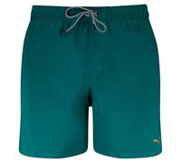 PUMA Badeshorts mit Seitentaschen und Reißverschlusstasche hinten in Petrol, Größe S