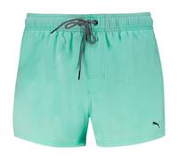 Badeshorts PUMA "PUMA SWIM MEN SHORT LENGTH SWIM SHORTS", Herren, Gr. L, N-Gr, mint jelly, Web, Obermaterial: 100% Polyester, Badehosen Badeshorts, mit seitlichen Eingriff-Taschen, Gesäßtasche mit Kle