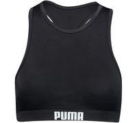 PUMA Frauen Racerback Swim Top Bikini Oberteil, Schwarz, XL