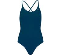 PUMA Badeanzug SWIM WOMEN – V‑Ausschnitt, Kreuzträger – Dunkelblau – Damen Größe M