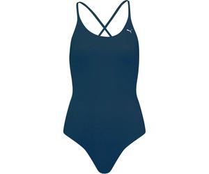 Puma Swim V-Neck Crossback Damen Badeanzug, schwarz L