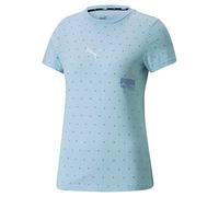PUMA Damen Tops Handball T-Shirt Damen XS Light Aqua White Elektro Purple Blue