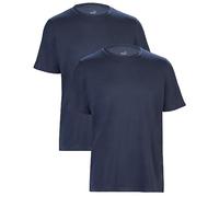 PUMA T-Shirt Herren Kurzarm, Statement Deluxe Edition, Baumwolle, Marineblau, Größe L - 2er Set