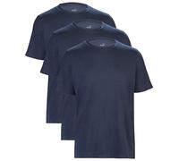 PUMA T-Shirt Herren Kurzarm, Statement Deluxe Edition, Baumwolle, Marineblau, Größe S - 3er Set