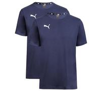 2er Pack PUMA teamGOAL 23 Casuals T-Shirt Kinder peacoat 176