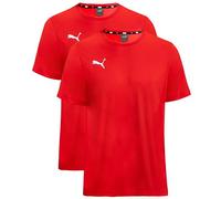 PUMA T-Shirt Kinder 2er Pack Doppelpack - Red - Gr. 116