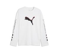 PUMA T-Shirt "PUMA Sport Relaxed Street Langarmshirt Herren" (76140553-M) weiß